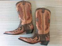 Buffalo Boots Vintage Bestickte Leder Cowboy Stiefel Niedersachsen - Dörverden Vorschau