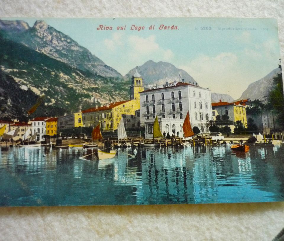 9 italienische Ansichtskarten vom Gardasee von ca 1900 in Baden-Baden