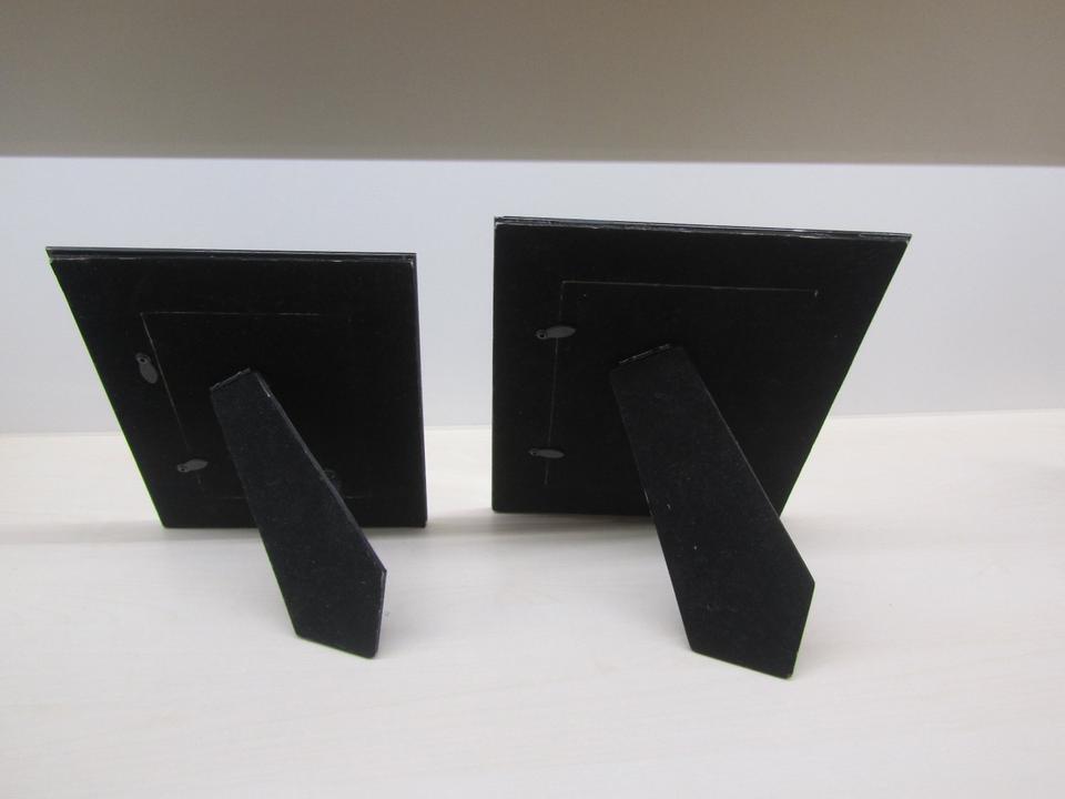 2 Bilderrahmen 10x15 + 12,7 x 17,8 cm Glas schwarz gold elegant in Dingolfing