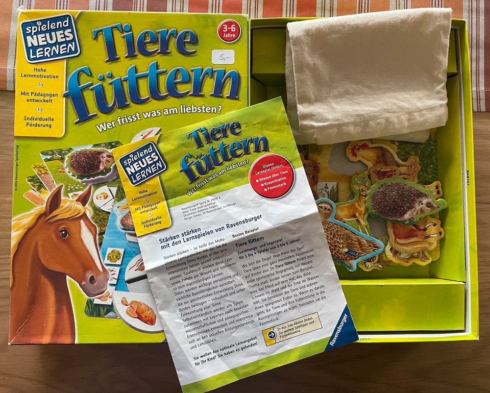 Ravensburger / spielend NEUES lernen / 250356 Tiere füttern in Geseke