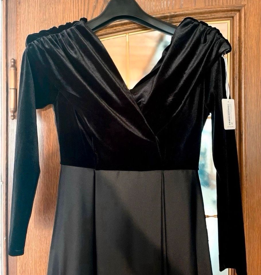 Abiye Abendkleid Ballkleid Schwarz Taft Samt Neu! in Köln