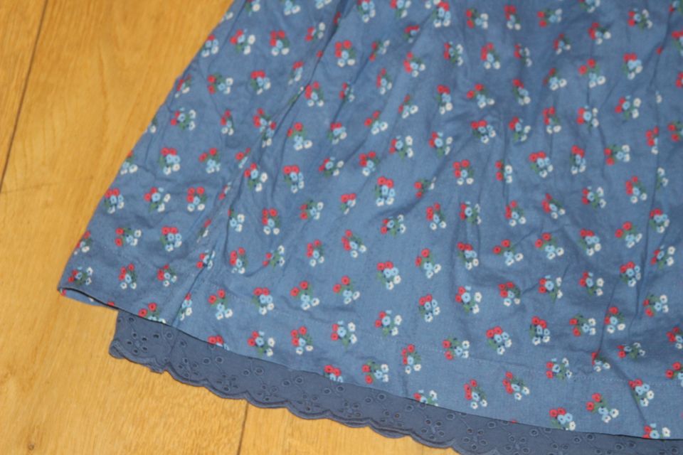 MINI BODEN Kleid Sommer Sommerkleid blau Blümchen Gr. 152 11 - 12 in Lamerdingen