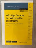 Wichtige Gesetze des Wirtschaftsprivatrechts 17. Auflage 2016 Berlin - Wilmersdorf Vorschau