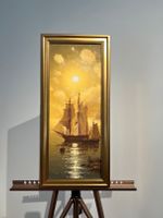 Sonne und Meer Segelboot Ölgemälde Gemälde Bild Unikat 50x20cm Bremen - Schwachhausen Vorschau