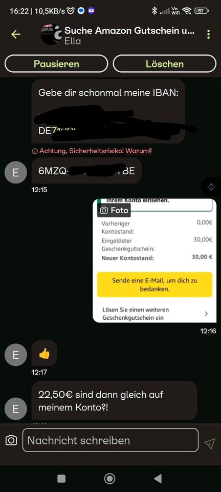 Suche Amazon Gutscheine Gutschein und zahle seriös & sofort 70% in Lehrte