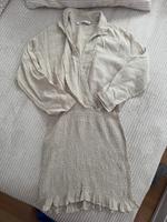 Leinen Kleid von Zara in Beige gesmoked Hessen - Wiesbaden Vorschau