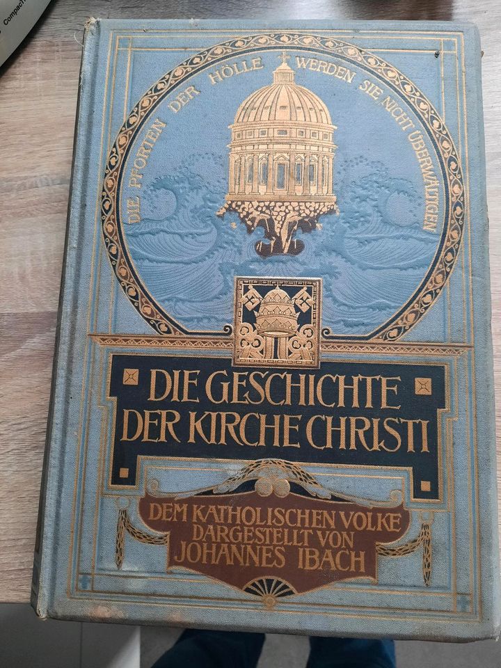 Die Geschichte der Kirche Christi von Johannes Bach  von 1917 in Langenlonsheim