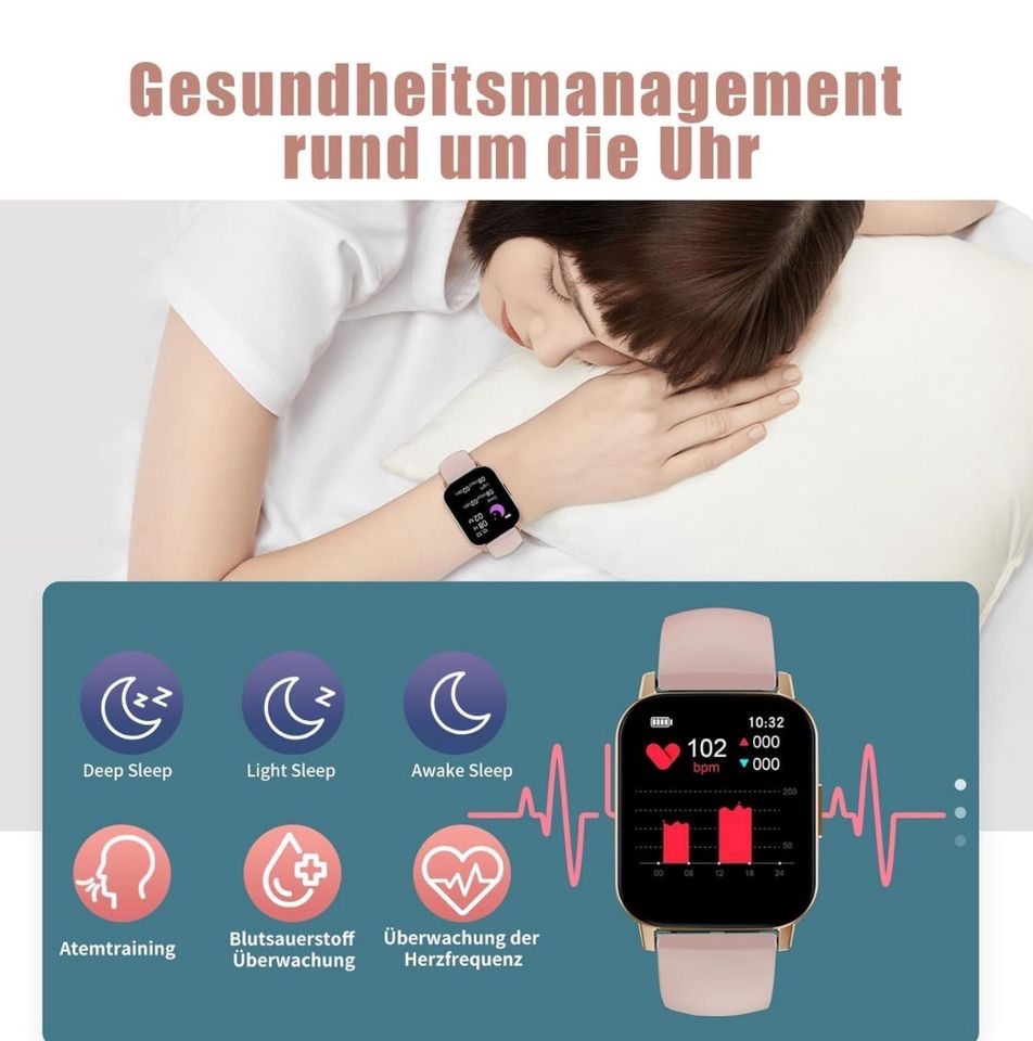 Xeletu Smart Watch, Fitnessuhr Herren Damen in Lippstadt