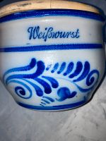 Alter großer Weißwurst tontopf blau Retro mit Deckel Baden-Württemberg - Ludwigsburg Vorschau