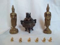 2 Thai Skulpturen Stehender Buddha 6x mini Buddhas Räucherkoro Baden-Württemberg - Bad Boll Vorschau