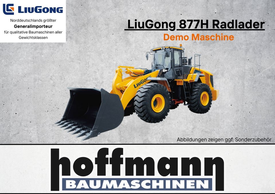 Radlader Liugong 877 Demo Maschine 5 Jahre Garantie in Oschersleben