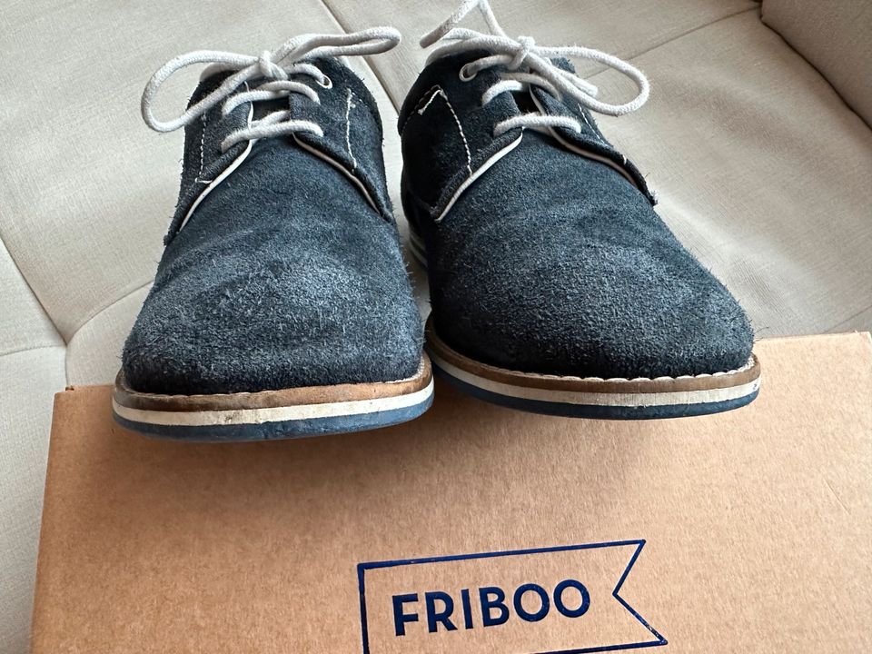 Friboo Leder Halbschuhe blau schick Gr. 37 festlich Kommunion in Trossingen