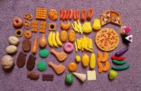 89 Teile Obst, Gemüse, Süßigkeiten für Kinderküche, Kaufladen Nordrhein-Westfalen - Bergheim Vorschau