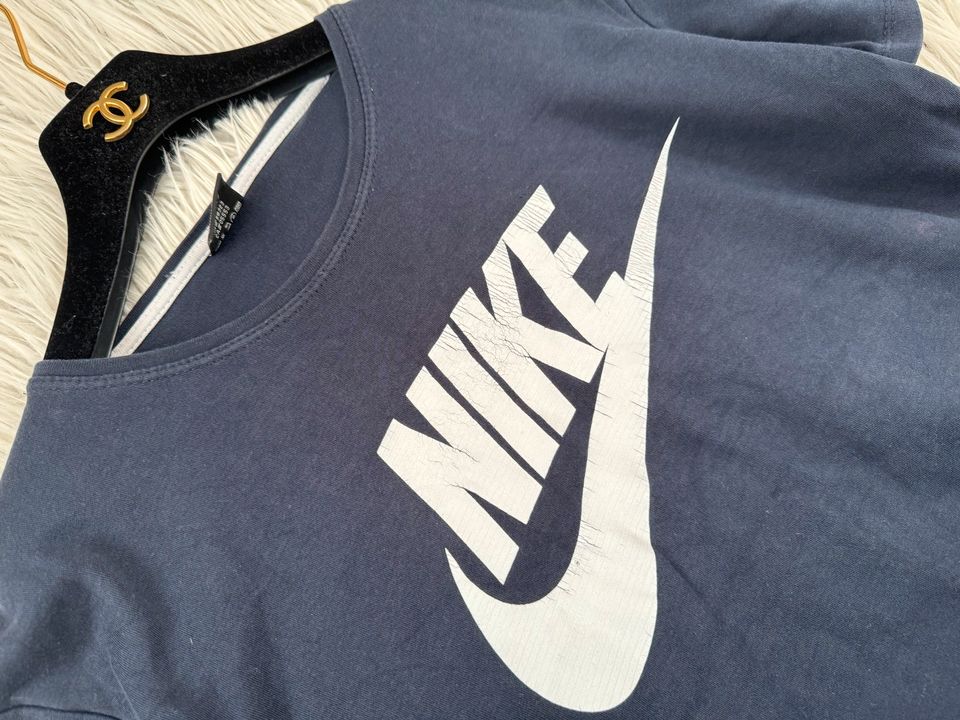 Retro Nike t-shirt Logo rundhals Top Shirt Druck print in Düsseldorf