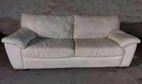 Couch Sofa Leder Creme helles Beige 200x94 cm weich Dresden - Innere Altstadt Vorschau