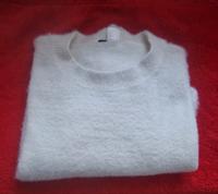 PULLOVER CROP weiß wollweiß flauschig Berlin - Neukölln Vorschau