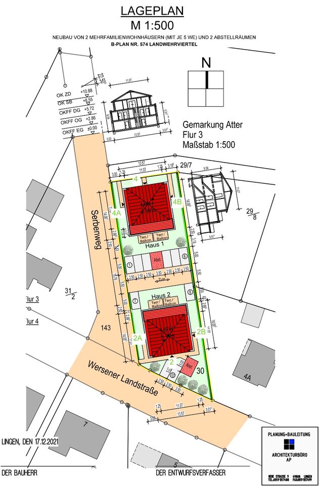 OS Eversburg/Atter "KFW Klimafreundlicher Neubau" Erdgeschoss - ETW 76m² Provisionsfrei direkt vom Bauträger in Osnabrück