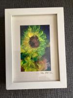 Sonnenblume gemalt Acryl - Bild gerahmt 15x20cm Rahmen von Depot Niedersachsen - Braunschweig Vorschau