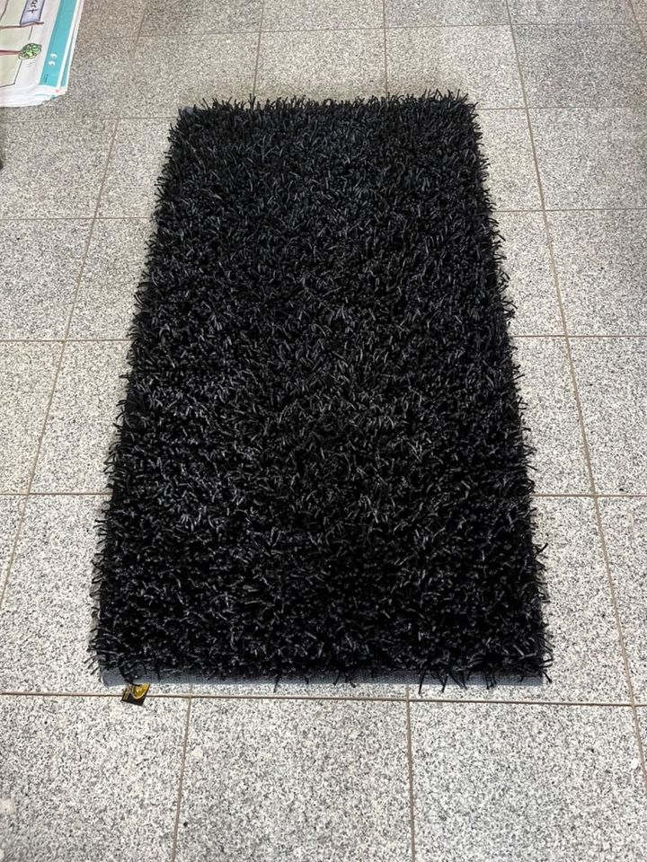 Badematte Shaggy Gözze I schwarz I B 70 x L 120 x H 50 mm in Köln