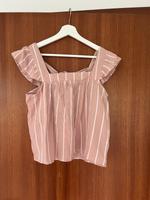 ⭐️ Only Top Altrosa Weiß Gestreift 36 S Baumwolle Boho Zara Bayern - Fürth Vorschau