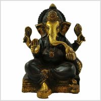 Ganesha 18.5cm - Messing braungold - Sohn von Shiva und Parvati Düsseldorf - Pempelfort Vorschau