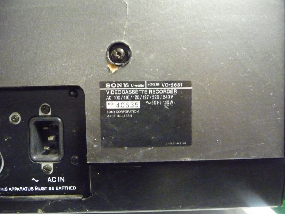 SONY VO-2630 U-matic in Süßen