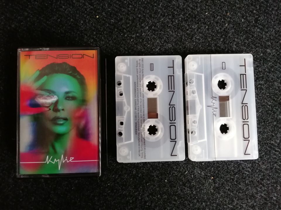 Kylie Minogue Tension double Kassette limited Edition clear in Klotten