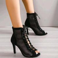 Peeptoes / Heels schwarz Größe 38 Boots Heels Dance Sachsen-Anhalt - Magdeburg Vorschau