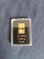 Sylt Mini Goldbarren Au 999.9   1/100 oz  Proof Gold Hessen - Kassel Vorschau