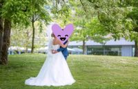 Hochzeitskleid | Brautkleid mit Schleppe | A-Linie | Glitzer Nordrhein-Westfalen - Löhne Vorschau