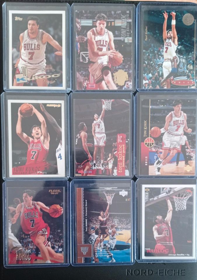 Toni Kukoc Traiding Cards, Chicago Bulls, NBA in Essen