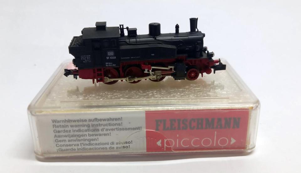 Spur N, Dampflokomotive Br 91, DB, Epoche III, Fleischmann 7030 in Rangsdorf