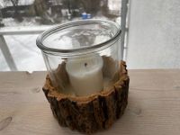 Kerzenvase mit Rinde für Tischdeko Hochzeit/Taufe/Geburtstag Hessen - Ober-Ramstadt Vorschau