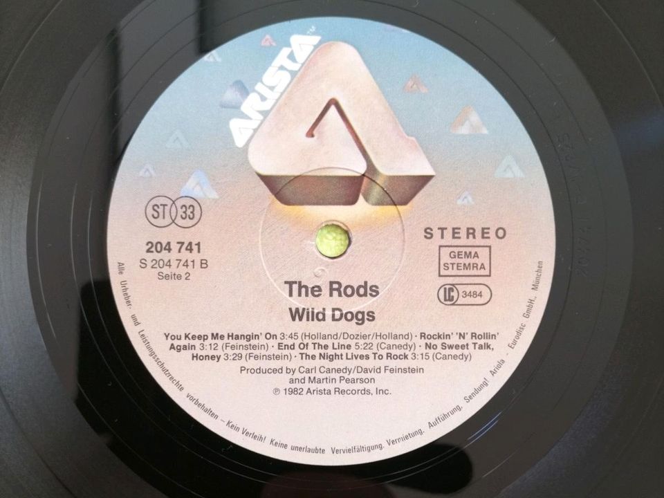 THE RODS - Wild Dogs Vinyl Heavy Metal Schallplatte in Bad Harzburg