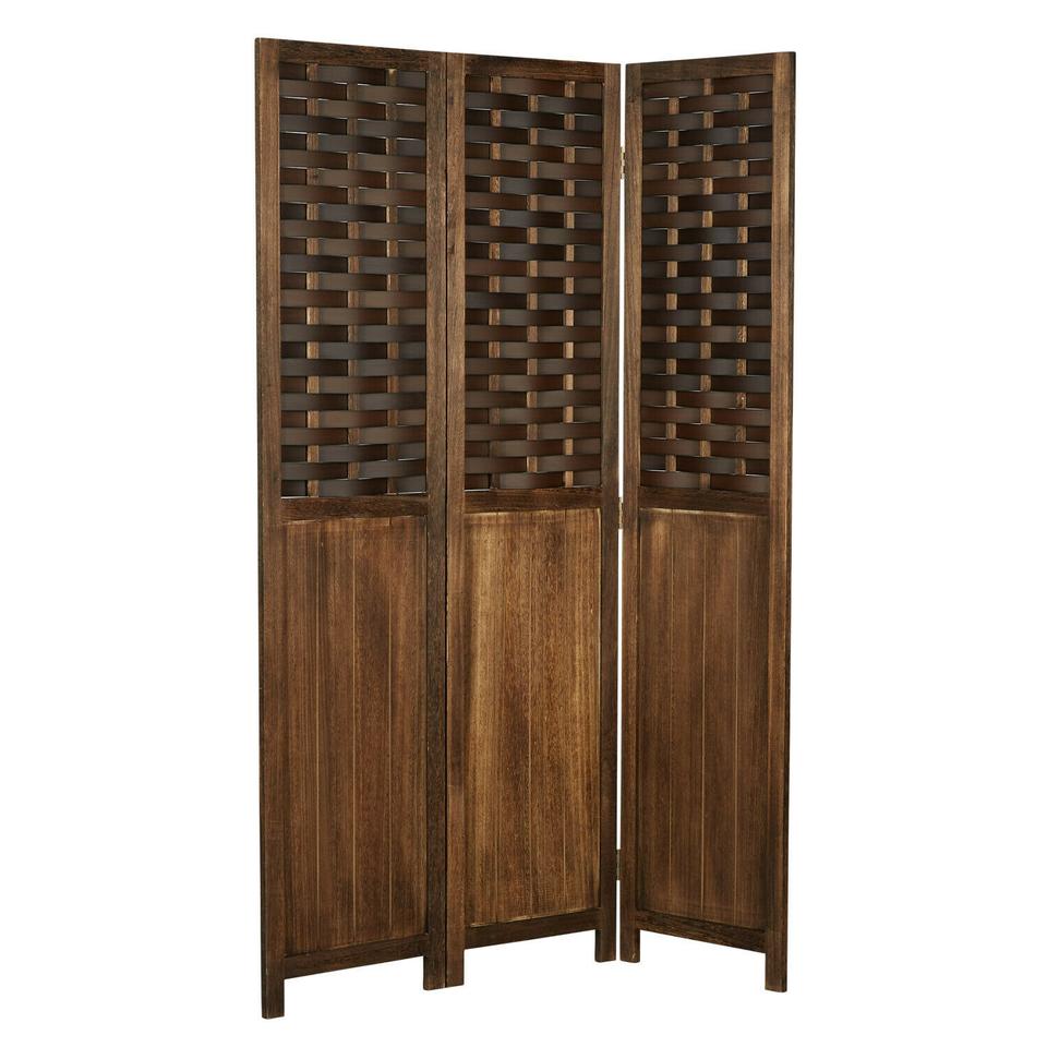 Paravent Raumteiler Raumtrenner Holz Sichtschutz Braun VB80€* in Magdeburg
