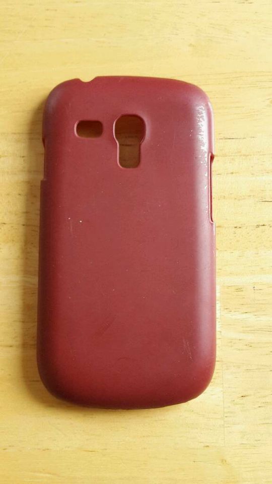 Samsung Galaxy S3 mini i8190 gummiertes Hardcase Hülle Rot in Schwaikheim