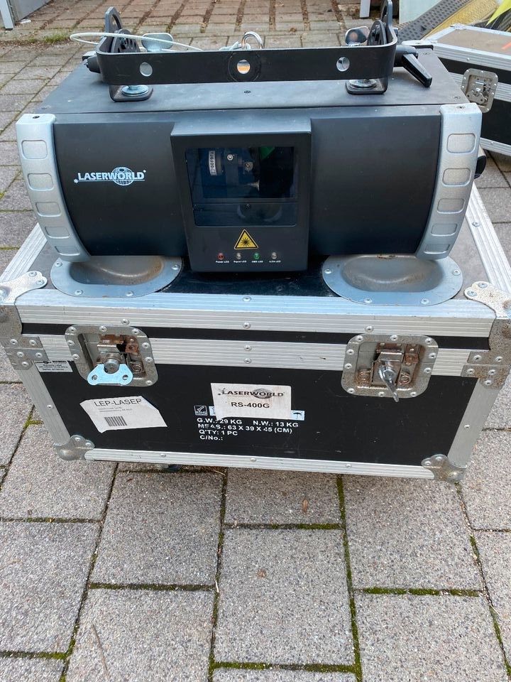 Laserworld RS-400G LASER Grün mit Case und DMX in Schwarzenbek