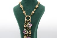 BVLGARI Sapphire Flower Necklaces Collier 18k 750 Gelb Gold Berlin - Neukölln Vorschau