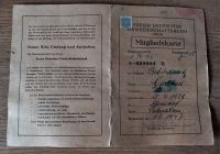 DDR - FDGB-Mitgliedsbuch, 1947 - 1949 Mecklenburg-Vorpommern - Neddemin Vorschau