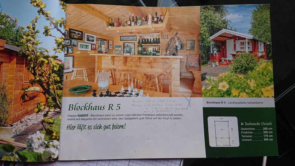 Blockhaus,Gartenhaus,GAIDT R5,zum selber abbauen,3999,-€ in Mülheim (Ruhr)