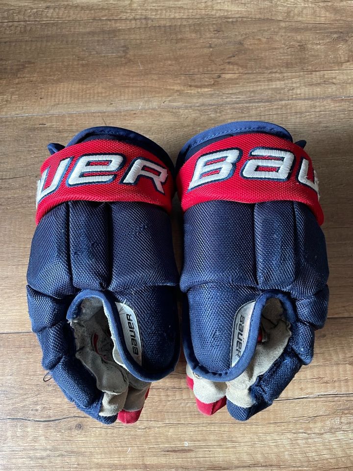 Bauer Vapor Pro Team Eishockey Handschuhe Blau Rot 13 in Lampertheim