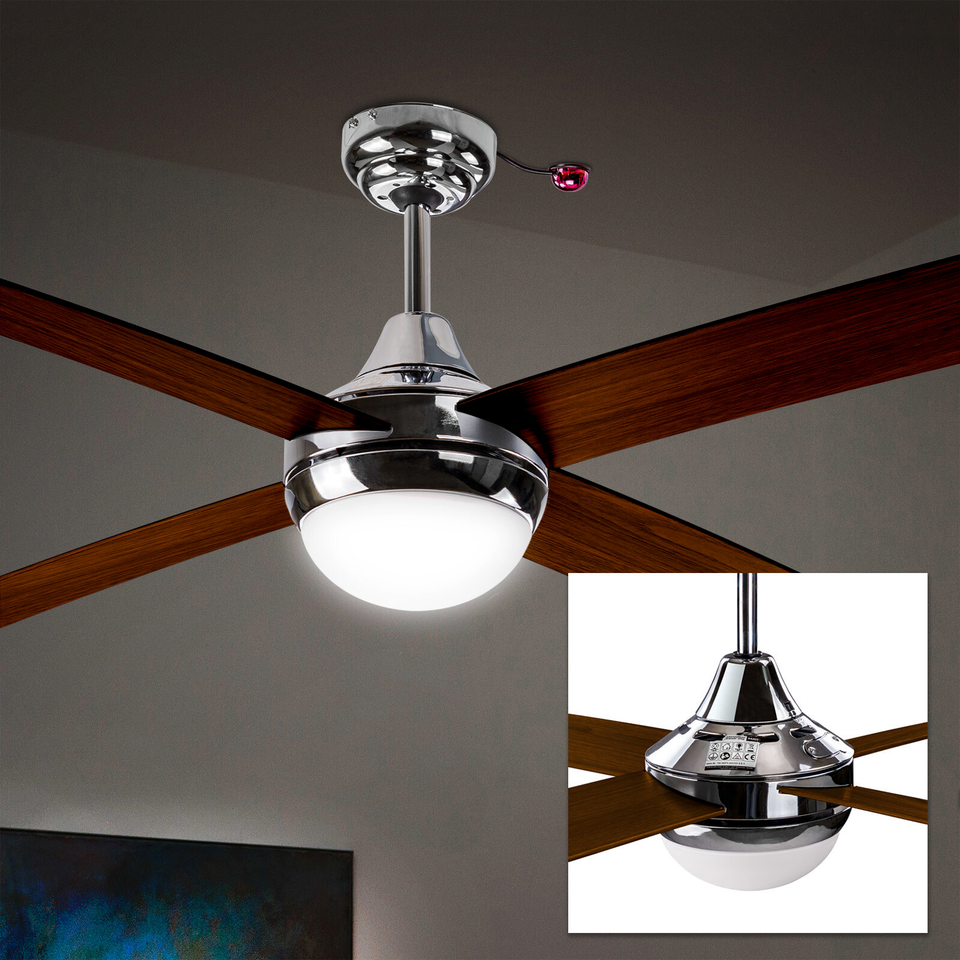 Deckenventilator Ventilator Granada braun Lampe + Fernbedienung in Merenberg