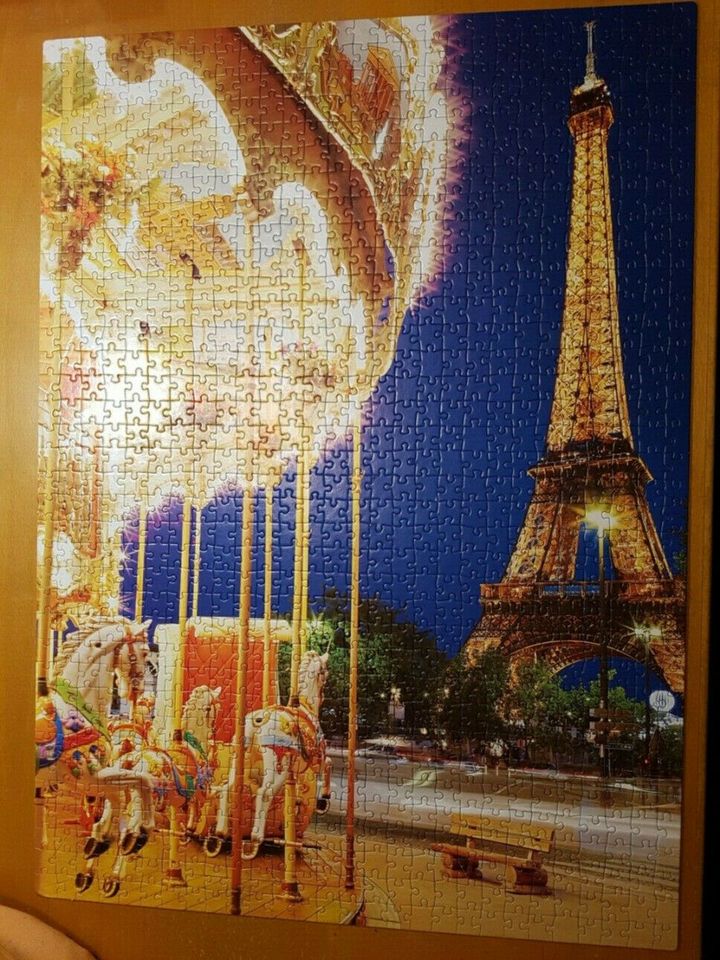 Puzzle Clementoni 1000 Teil Eiffelturm Paris Frankreich in Elmshorn