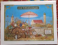 Schönes gedrucktes Bild vom Viktualienmarkt, v. Rupert Stöckl Kr. München - Kirchheim bei München Vorschau