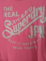 Superdry T-Shirt Neonpink, weißer Glitzerdruck Gr. M Baden-Württemberg - Fellbach Vorschau