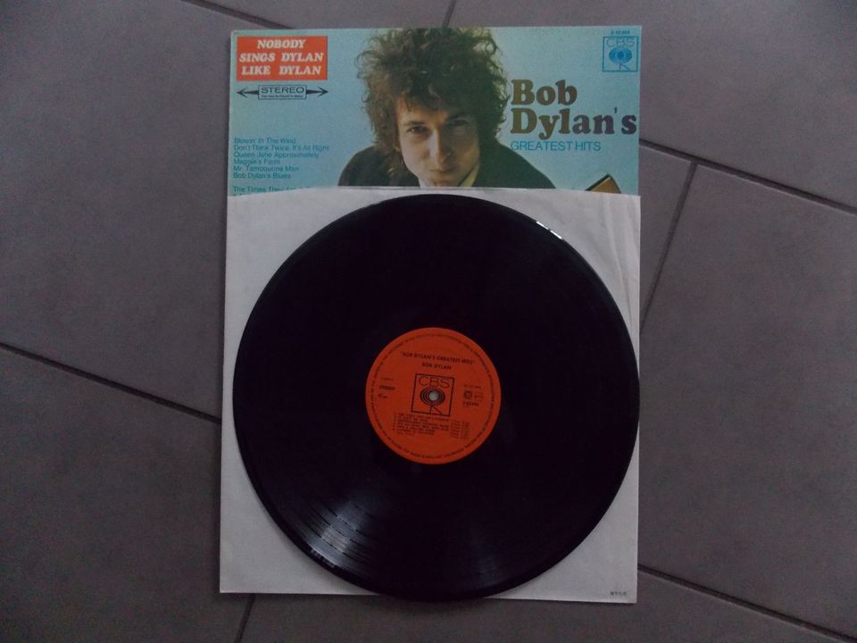 Bob Dylan "Greatest Hits 1-2-3" Vinyl-LP´s 1967 + Single 1972 in Jüchen