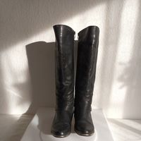 Damen Stiefel von Rieker Größe 38 schwarz Leder Höhe 45cm Reißver Essen - Essen-Ruhrhalbinsel Vorschau
