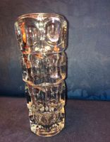 Blockglas Blumenvase Vase Vintage 70er Jahre Glas gerippt facetti Bayern - Fürth Vorschau