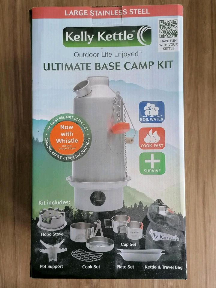 Kelly Kettle Outdoor Grill Feuer Survival Essen Bushcraft Kochen in Renchen