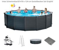 ‼️ NEU‼️Graphit Pool Set mit Sandfilter u.v.m. 478x124cm‼️NEU‼️ Niedersachsen - Emden Vorschau